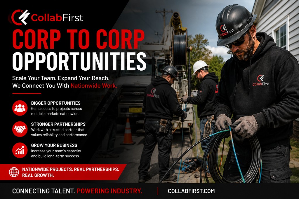 CollabFirst corp-to-corp team opportunities with technicians in the field